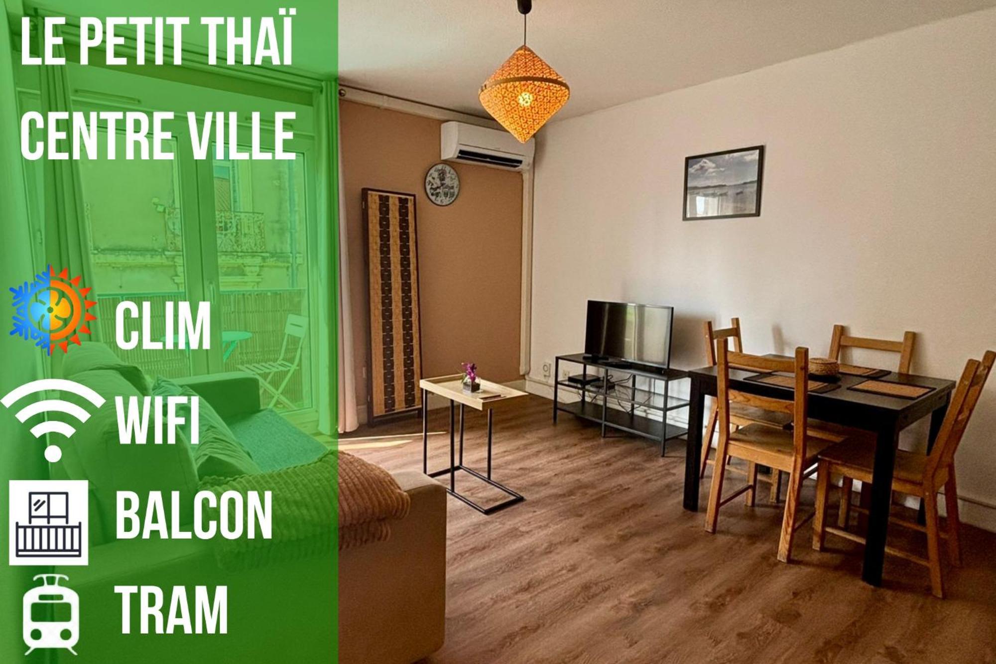 Le Petit Thai Appart 2 Pieces Zen Centre Ville Montpellier Dış mekan fotoğraf